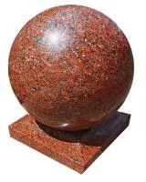 Декоративный шар из красного гранита (518208) в Казани