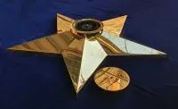 Звезда латунь ø 1100 мм. (514225) монтаж комплект горелка ГВД 379 10 89 00 ПС вечный огонь пустотелая  в Казани