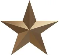 Звезда на памятник ветерану ВОВ из бронзы в Казани (518494)